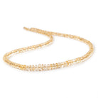 3-7mm Citrine Plain Rondelle Beads 18 inch 187 pieces AA - Beadsofcambay.com