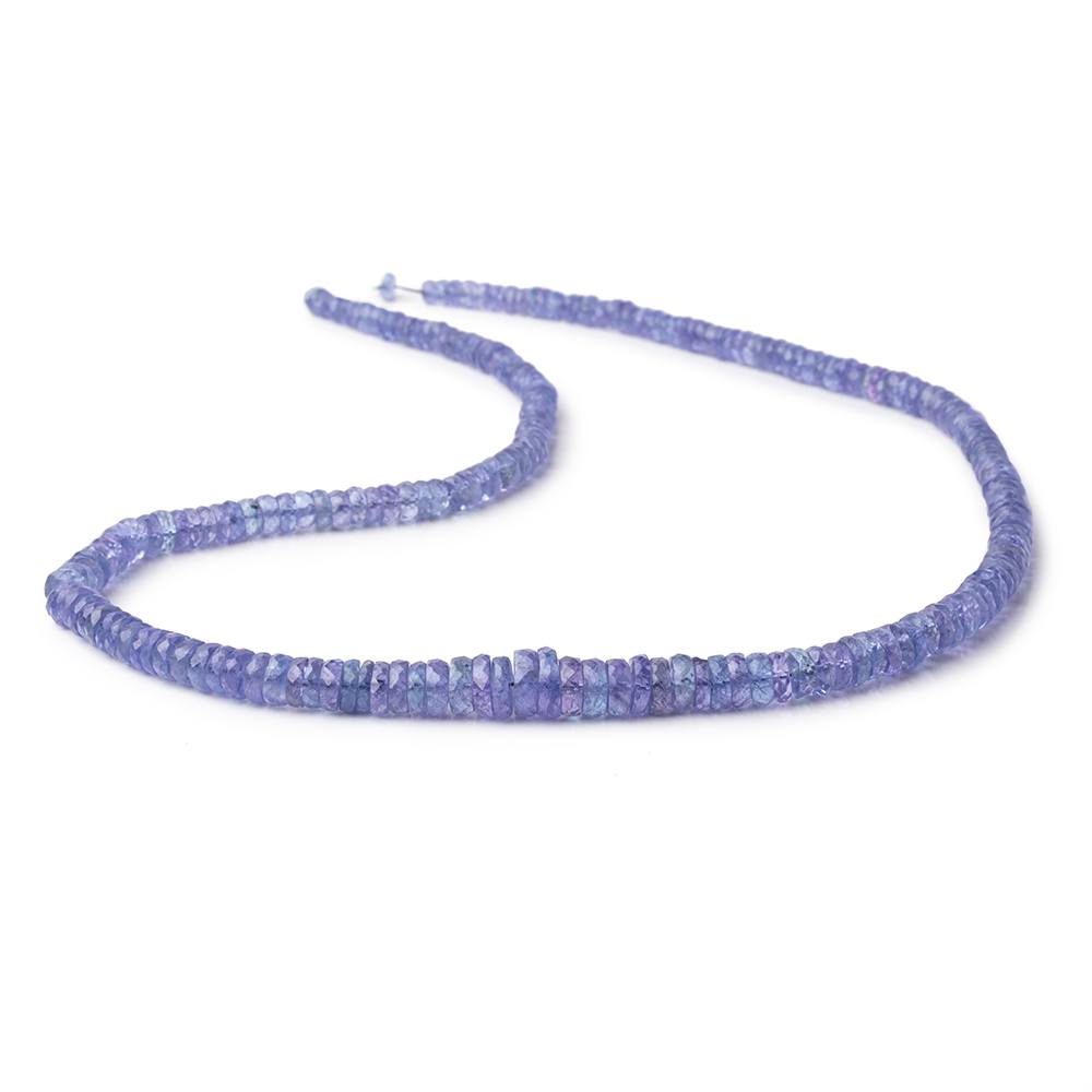 3-7mm Tanzanite Faceted Heshi Beads 16 inch 220 pieces AA - Beadsofcambay.com