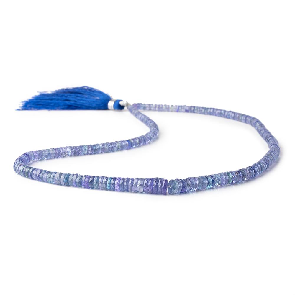 3-7mm Tanzanite Faceted Heshi Beads 16 inch 256 pieces AA - Beadsofcambay.com