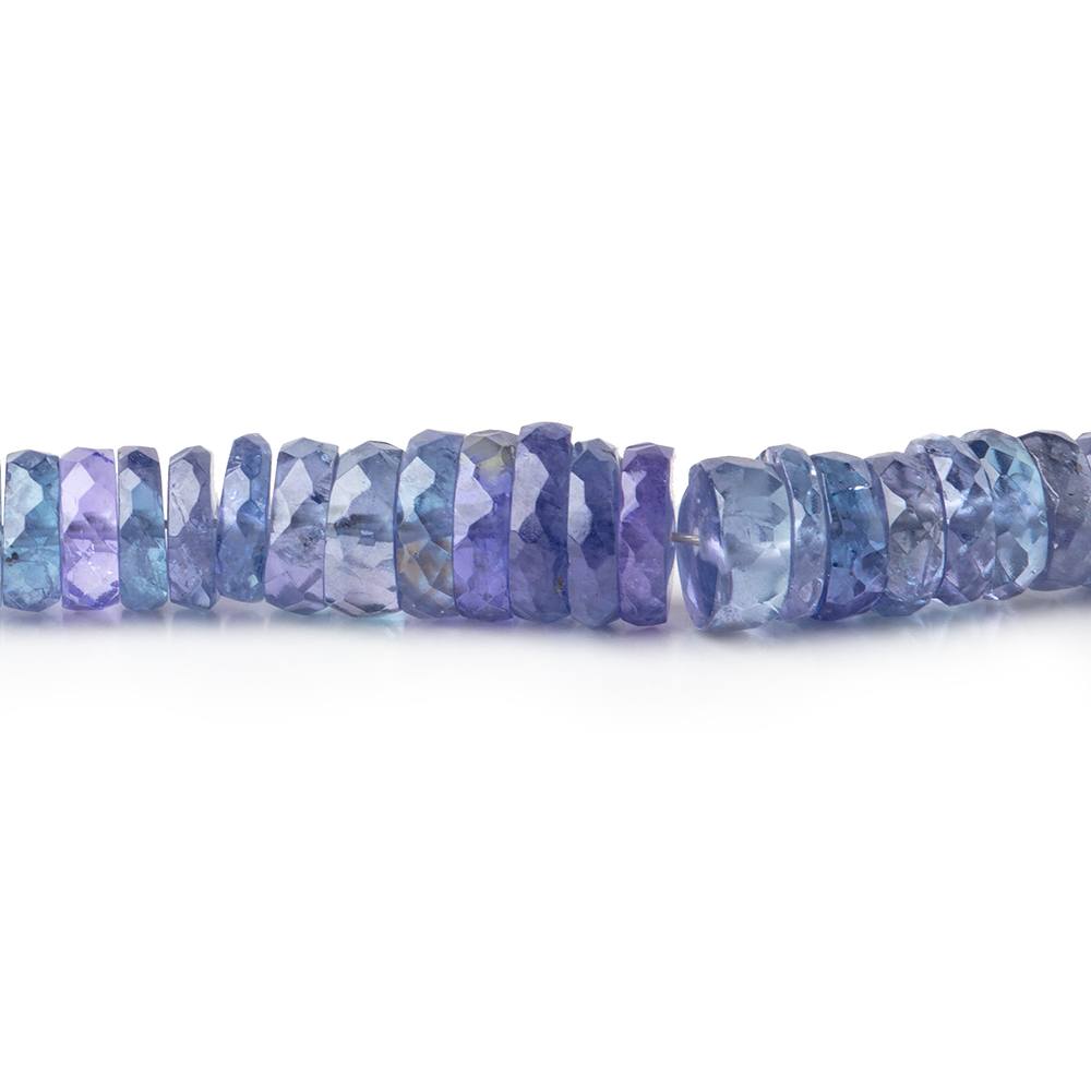 3-7mm Tanzanite Faceted Heshi Beads 16 inch 256 pieces AA - Beadsofcambay.com