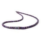 3-8.5mm Sugilite Plain Heshi Beads 18 inch 400 pieces AAA - Beadsofcambay.com