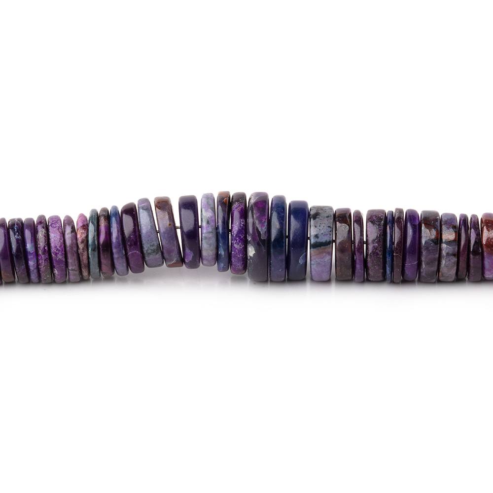 3-8.5mm Sugilite Plain Heshi Beads 18 inch 400 pieces AAA - Beadsofcambay.com