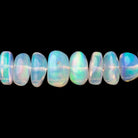 3-8mm Ethiopian Opal Plain Rondelle Beads 16 inch 166 pieces AA - Beadsofcambay.com
