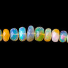 3-9mm Golden Ethiopian Opal Faceted Rondelles 16 inch 122 beads AAA - Beadsofcambay.com