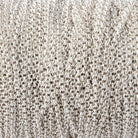 3 Feet - 1.8mm Silver plated Rolo Link Chain - Beadsofcambay.com