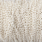 3 Feet - 2mm Silver plated Curb Link Chain - Beadsofcambay.com