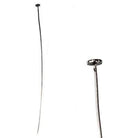 3" length Disc Headpin Black Gold plated .925 Silver, 24 Gauge Wire, 10 pieces per Bag - Beadsofcambay.com