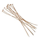 3" length Rose Gold Disc Headpin 24 Gauge Wire 10 pieces per Bag - Beadsofcambay.com