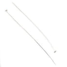 3" length Sterling Silver Disc Headpin, 26 Gauge Wire, 10 pieces per Bag - Beadsofcambay.com