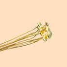 3" length Vermeil Disc Headpin, 26 Gauge Wire, 10 pieces per Bag - Beadsofcambay.com