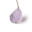 30x22x15mm Ametrine Floral Carved Nugget Focal Bead 1 piece - Beadsofcambay.com