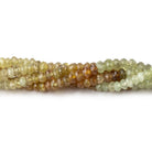 4mm Grossular Garnet Faceted Rondelles 14.5 inch 139 Beads - BeadsofCambay.com