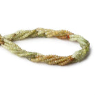 4mm Grossular Garnet Faceted Rondelles 14.5 inch 139 Beads - BeadsofCambay.com
