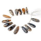 31x12-36x12mm Pietersite Faceted Pear Beads 7 inch 14 pieces - Beadsofcambay.com