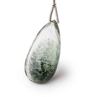 32-34mm Moss Quartz Faceted Pear Focal 1 Bead - Beadsofcambay.com