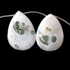 32x23-38x28mm Solar Quartz Faceted Pear Beads 8 inch 7 pieces - Beadsofcambay.com