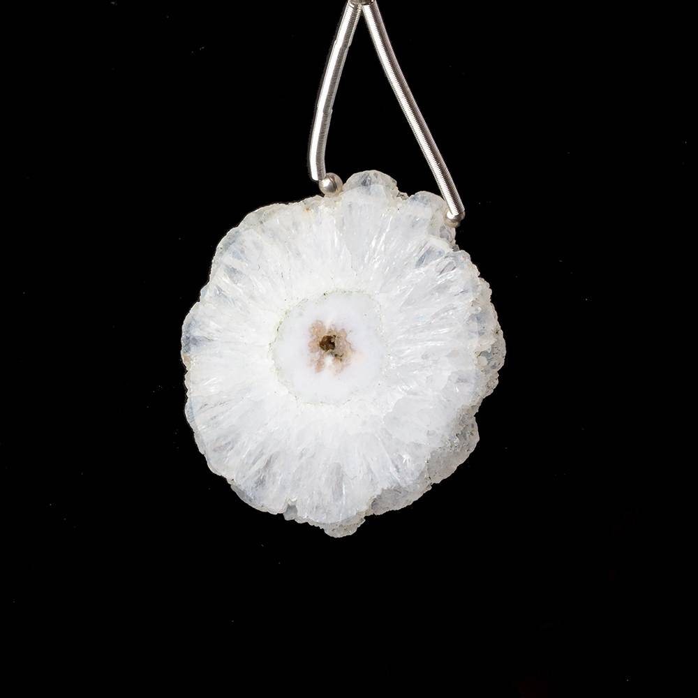 32x32mm Solar Quartz Plain Slice Bead 1 piece - Beadsofcambay.com