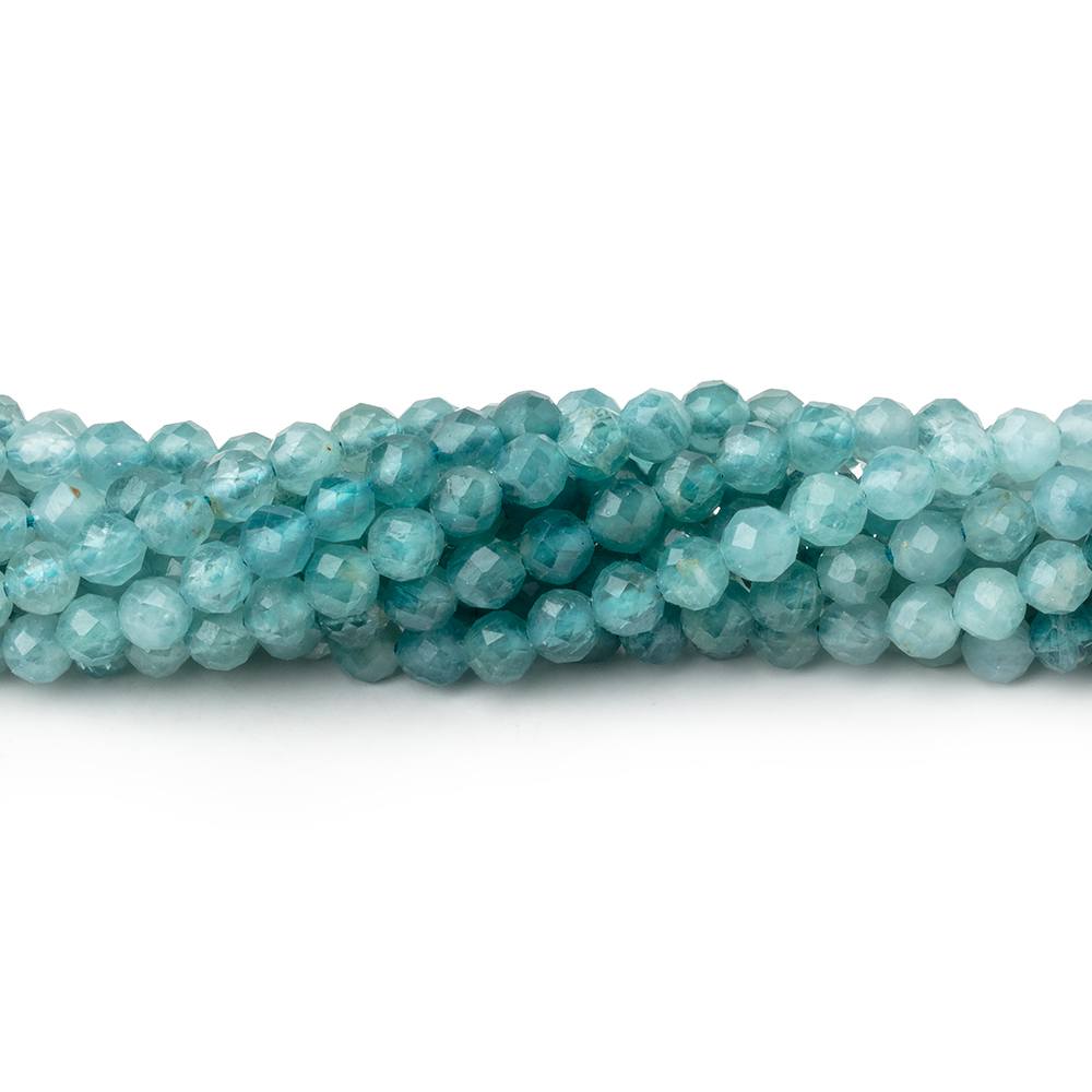 3.3mm Grandidierite Micro Faceted Round Beads 12.75 inch 100 pieces - Beadsofcambay.com