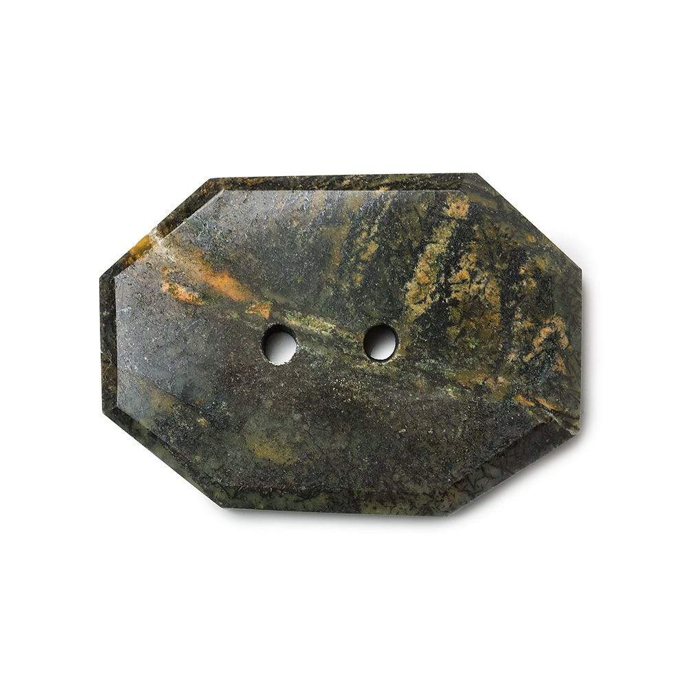 33x23.5mm Jasper Rectangle 2.5mm hole button 1 piece - Beadsofcambay.com
