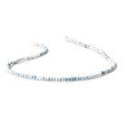 3mm Owyhee Denim Blue Opal Micro Faceted Rondelles 13 inch 132 Beads - BeadsofCambay.com