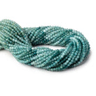 3mm Grandidierite microfaceted round beads 12.5 inch 110 pieces AA grade - BeadsofCambay.com