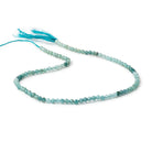 3mm Grandidierite microfaceted round beads 12.5 inch 110 pieces AA grade - BeadsofCambay.com