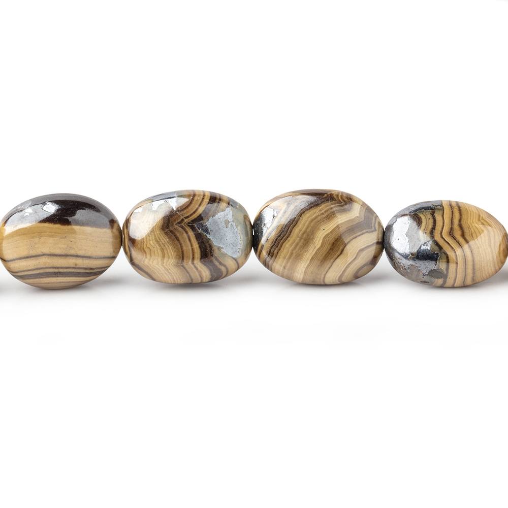 7x6-15x11mm Schalenblende plain nuggets 20 inch 47 beads AA rare - BeadsofCambay.com