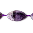 34x20x8mm Cape Amethyst straight drilled plain marquise 16 inch 10 beads - Beadsofcambay.com