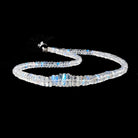 3.5-10mm Rainbow Moonstone Faceted Heshi Beads 12 inch 142 pieces AAA - Beadsofcambay.com