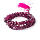 3.5-10mm Rubelite Tourmaline Faceted Rondelle Beads 20 inch 163 pieces AAA - Beadsofcambay.com