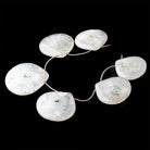 35-44mm Solar Quartz Plain Heart Beads 8 inch 6 pieces - Beadsofcambay.com