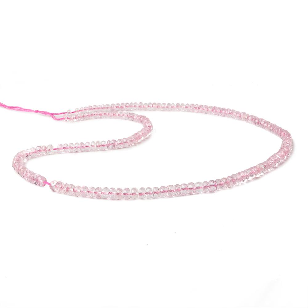 3.5-4.5mm Kunzite faceted rondelles 16.5 inch 170 beads AAA - Beadsofcambay.com