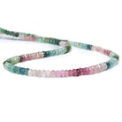 3.5-4.5mm MultiColor Tourmaline plain rondelle Beads 18 inch 200 pieces - Beadsofcambay.com