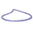 3.5-4.5mm Tanzanite Plain Rondelle Beads 16 inch 154 pieces AAA - Beadsofcambay.com