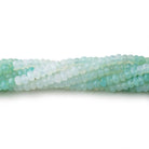 3.5-4mm Blue Peruvian Opal Faceted Rondelle Beads 16 inch 180 pieces - Beadsofcambay.com