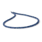 3.5-4mm Blue Sapphire Faceted Rondelle Beads 16 inch 157 pieces - Beadsofcambay.com