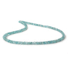 3.5-4mm Blue Zircon faceted rondelles 16 inch 155 beads A - Beadsofcambay.com