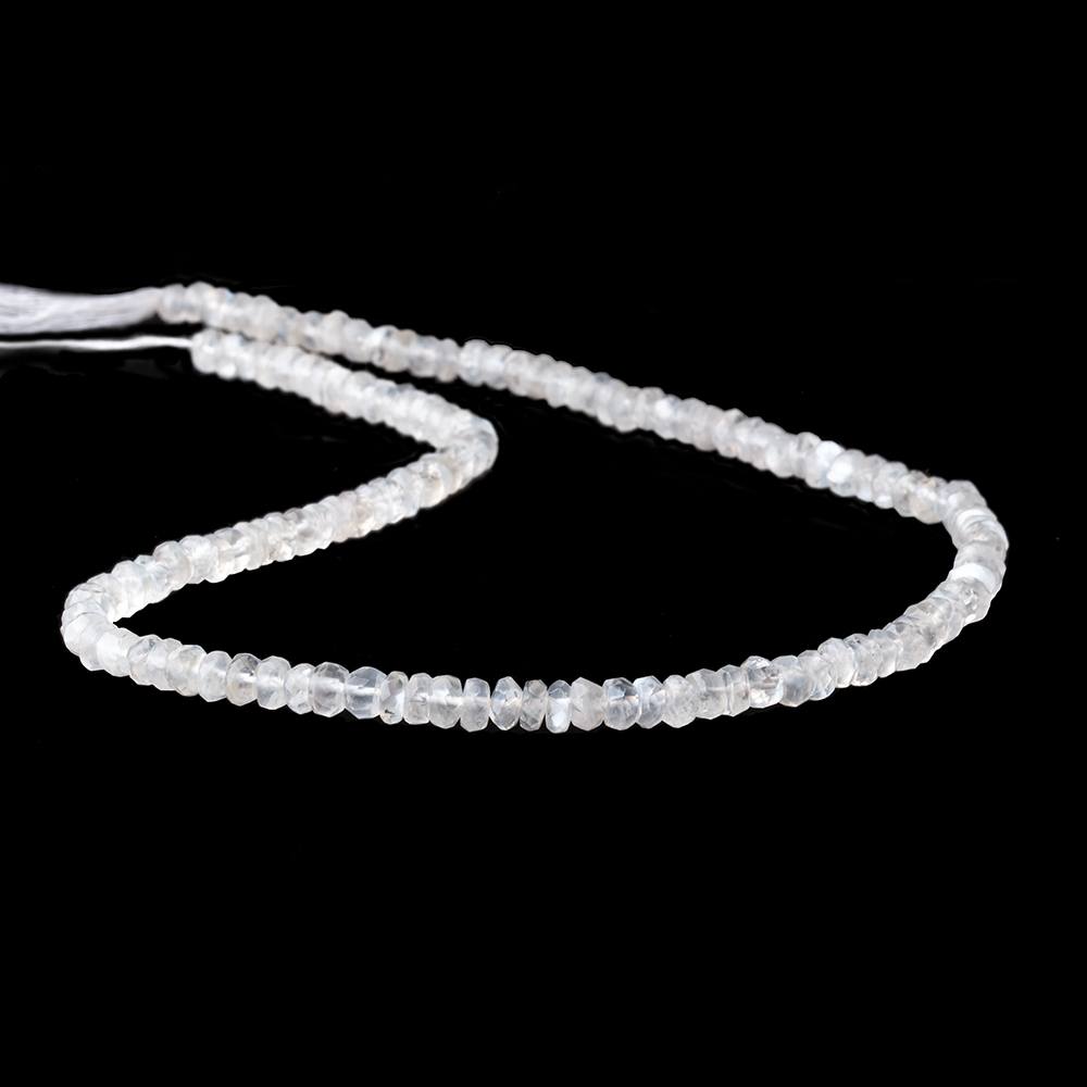 3.5-4mm Ceylon Moonstone Faceted Rondelles 14 inch 152 pieces - Beadsofcambay.com