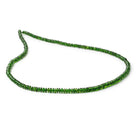 3.5-4mm Chrome Diopside Plain Rondelle Beads 18 inch 236 pieces AA Grade - Beadsofcambay.com