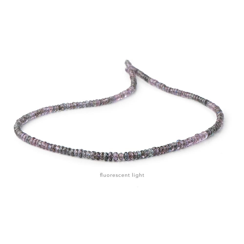 3.5-4mm Color Change Sapphire Faceted Rondelles 16.5 inch 213 Beads - Beadsofcambay.com