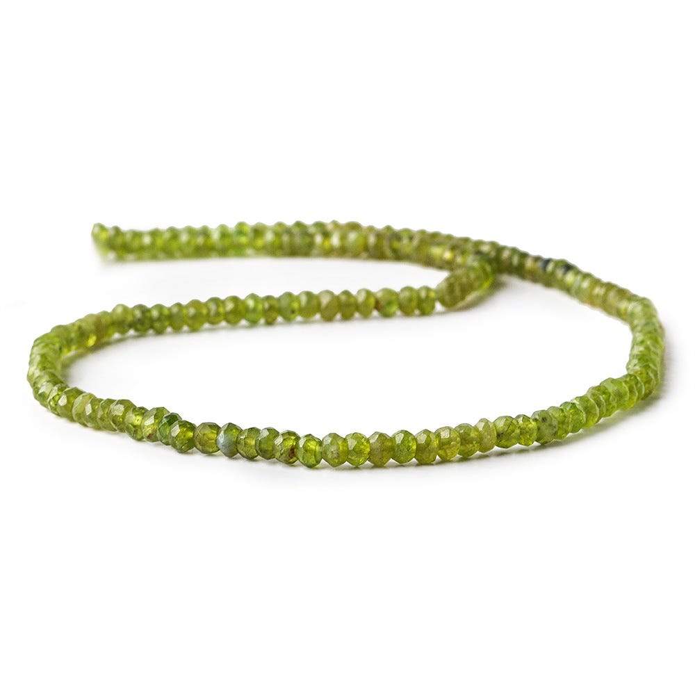 3.5-4mm Idocrase Beads Faceted Rondelle 13.5 inch 159 pieces - Beadsofcambay.com