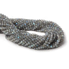 3.5-4mm Labradorite Beads Micro Faceted Round 13 inch 95 pieces AA - Beadsofcambay.com