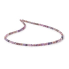 3.5-4mm Multi Color Spinel Faceted Rondelle Beads 16 inch 190 pieces - Beadsofcambay.com