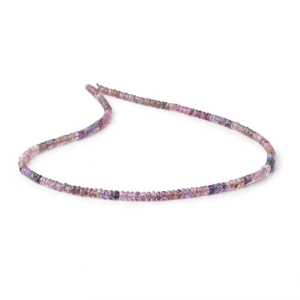 3.5-4mm Multi Color Spinel Faceted Rondelle Beads 16 inch 190 pieces - Beadsofcambay.com