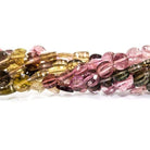 3.5-4mm Multi Color Tourmaline faceted coin Beads 14 inch 89 pieces - Beadsofcambay.com