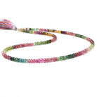 3.5-4mm Multi Color Tourmaline faceted rondelle beads 17 inch 188 pieces - Beadsofcambay.com