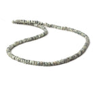 3.5-4mm Mystic Cat's Eye Green Quartz faceted rondelles 16 inch 135 pieces - Beadsofcambay.com