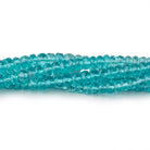 3.5-4mm Pool Blue Apatite Faceted Rondelle Beads 16 inch 155 pieces AAA - Beadsofcambay.com