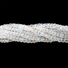 3.5-4mm Rainbow Moonstone Faceted Rondelle Beads 8.5 inch 86 pieces AAA - Beadsofcambay.com