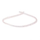 3.5-4mm Rose Quartz Plain Rondelle Beads 16 inch 163 pieces - Beadsofcambay.com